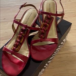 Patent leather; comfortable